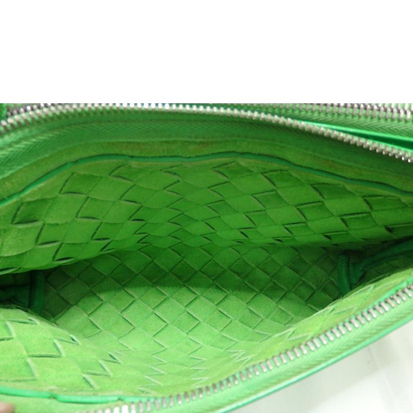 BOTTEGAVNETA ボッテガヴェネタ/イントレチャート/レザーワンショルダーバッグ/グリーン/9261181359276//ABランク/84