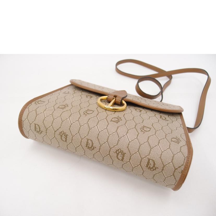 ChristianDior ディオール/ハニカム柄/ショルダー/ブラウン//ABランク/69