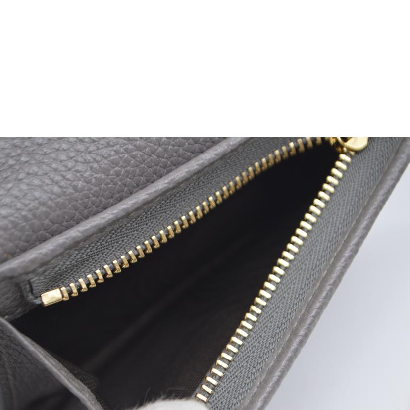 GUCCI グッチ/ズゥミコンパクトチェーンレザーウォレット/570660//206*/Bランク/89