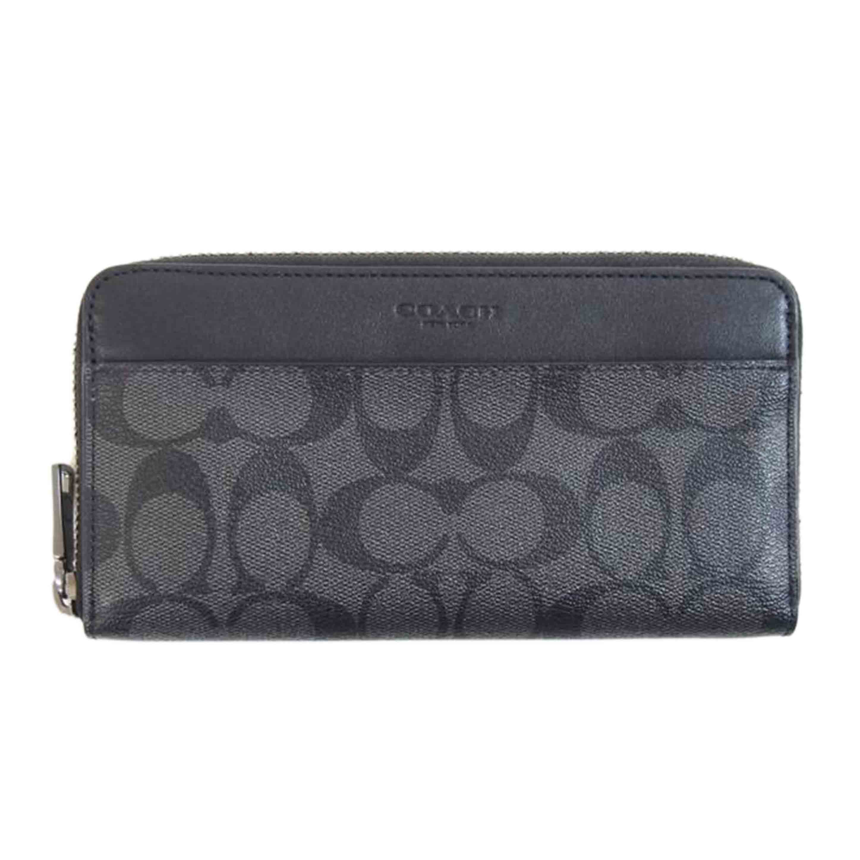 COACH コーチ/シグネチャーエンボスドレザーアコーディオンジップ/58112//G23**/ABランク/71