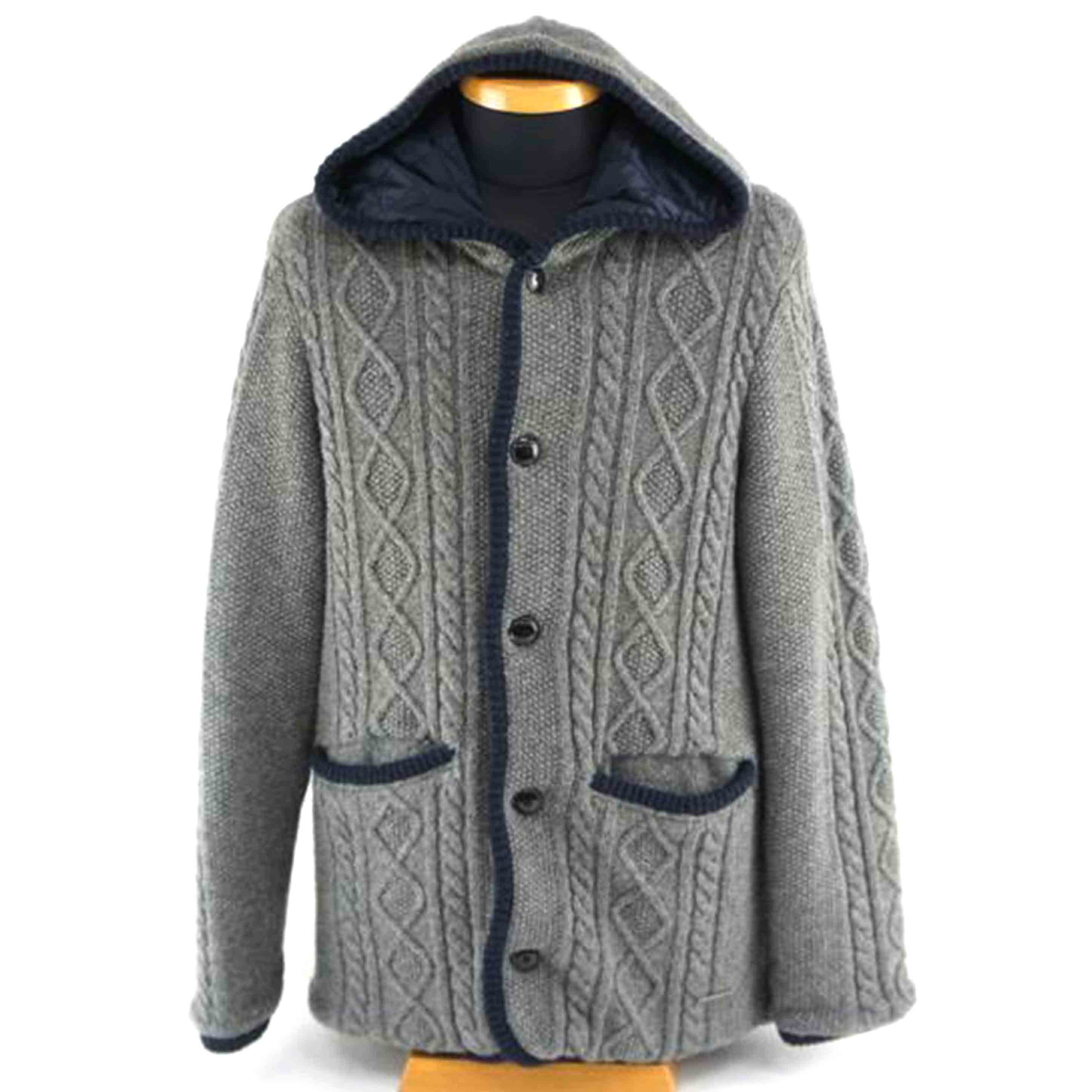 バーバリー・ブラックレーベル ニットパーカー バーバリー ブラック