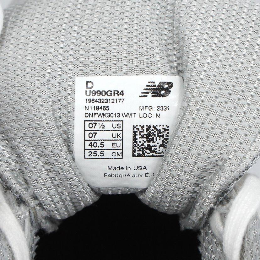 new balance ニューバランス/990スエード/ローカットスニーカー/U990GR4//ABランク/18