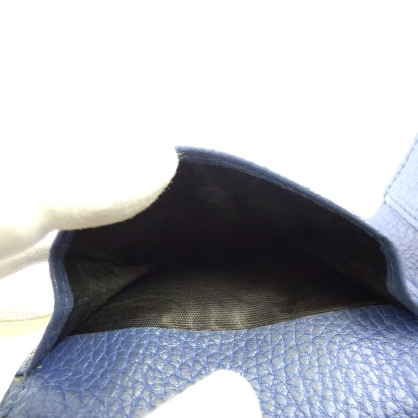 GUCCI グッチ/インターロッキング/二つ折り財布/ブラック/ブルー/510466//ABランク/64