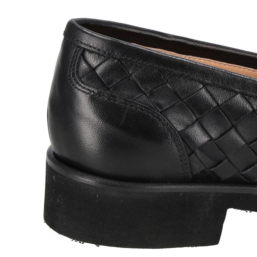 LUCA GROSSI ルカグロッシ/編み込みレザーローファー/ブラック//Aランク/18