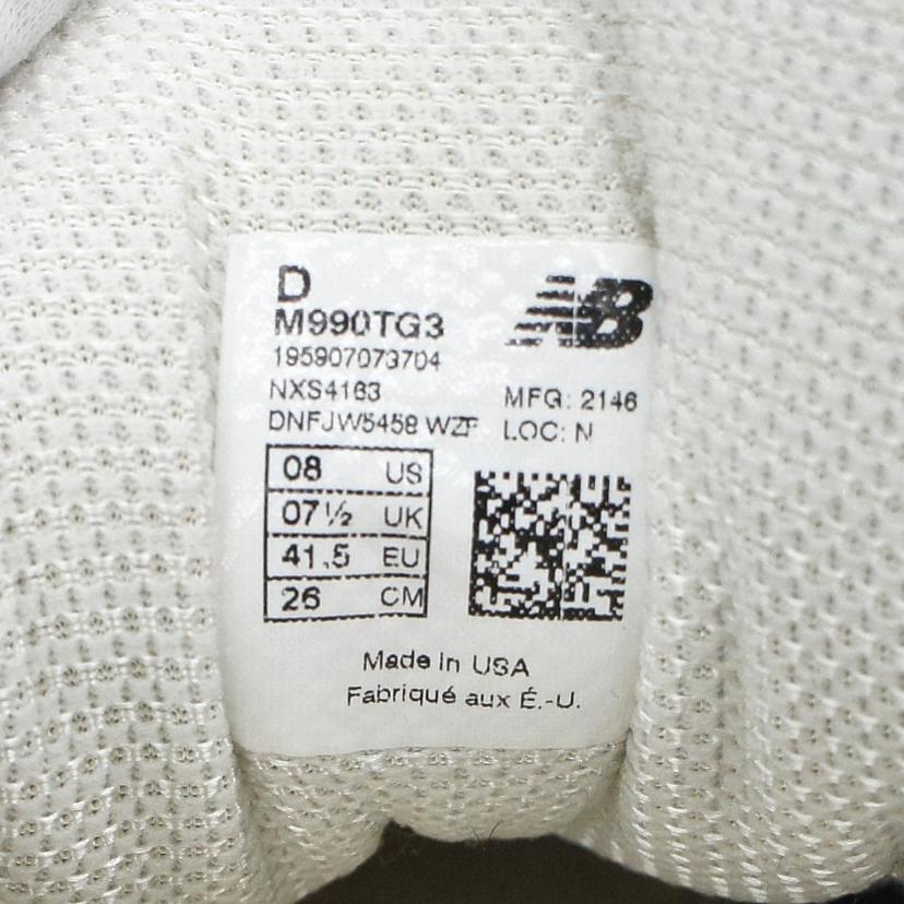 new balance ニューバランス/ローカットスニーカー/Made in USA/M990TG3//ABランク/18