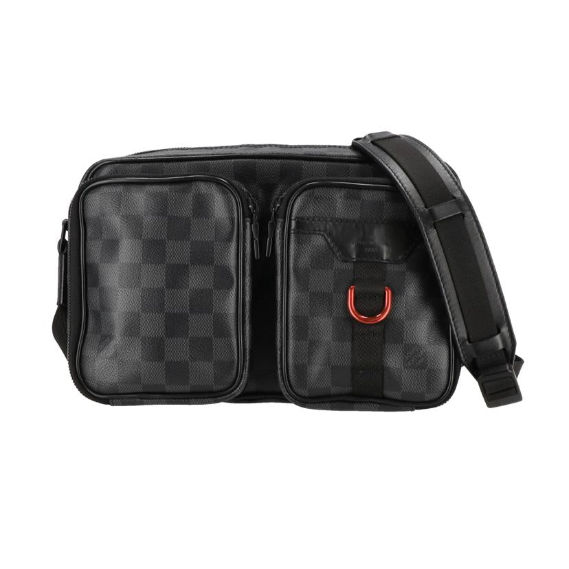 LOUIS VUITTON ルイヴィトン/ユーティリティ・メッセンジャー/ダミエ/グラフィット/N40280//MB2***/Aランク/20