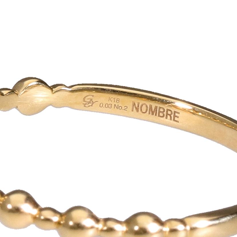 NOMBRE ノンブル/K18ダイヤリング0.03ct #16//Aランク/05
