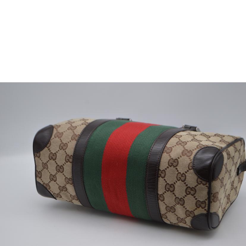 GUCCI グッチ/GGキャンバスシェリーラインレザーハンド/30458//213***/Aランク/89