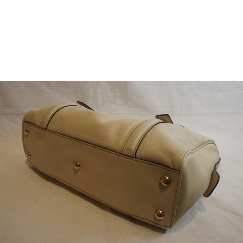 GUCCI グッチ/インターロッキングGレザーミニボストンホワイト/170009//001***/Aランク/92