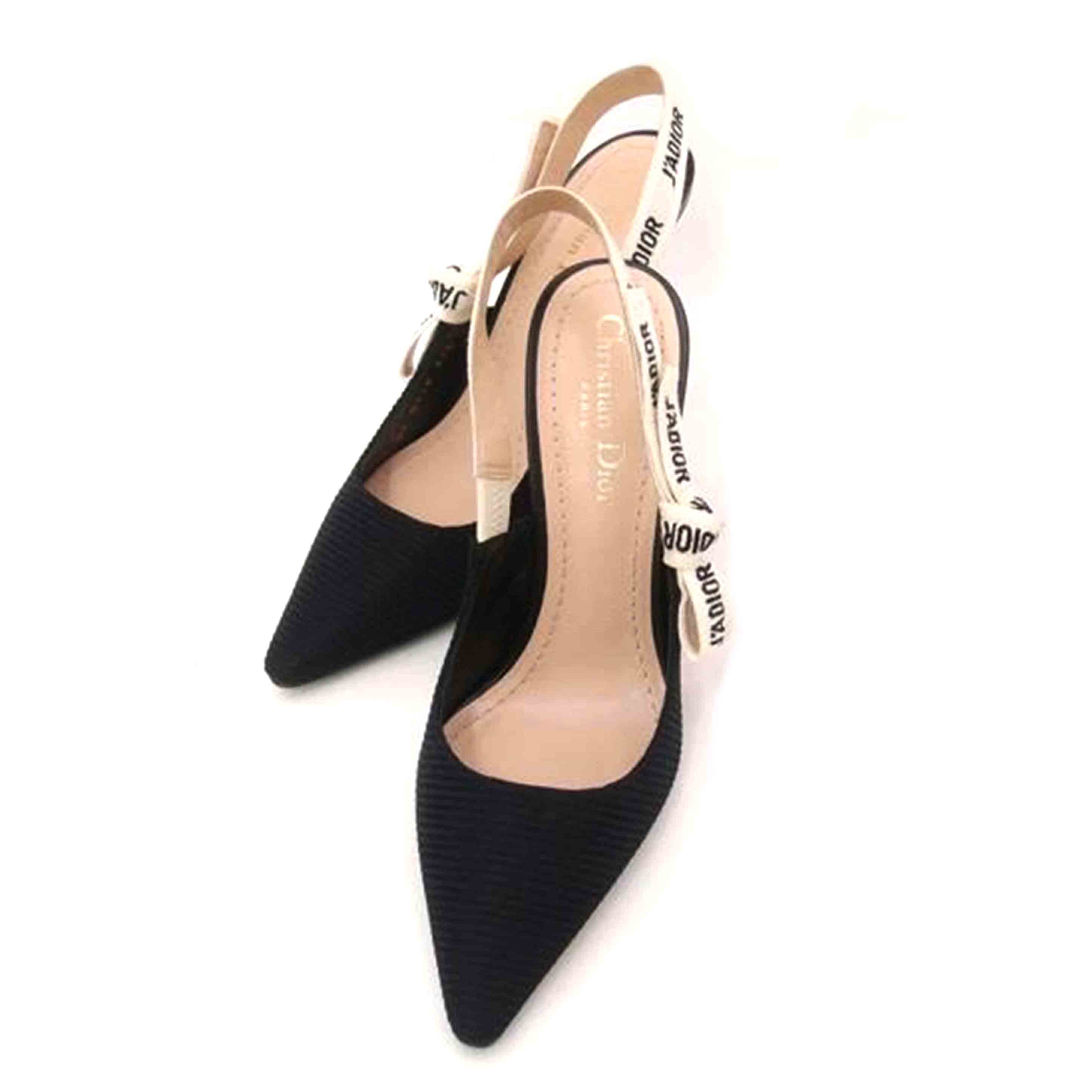 ChristianDior クリスチャンディオール/J'ADIORスリングバックパンプス/ブラック/24.5cm/KDC201TFLS900//MT0***/Aランク/69