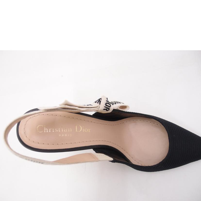 ChristianDior クリスチャンディオール/J'ADIORスリングバックパンプス/ブラック/24.5cm/KDC201TFLS900//MT0***/Aランク/69