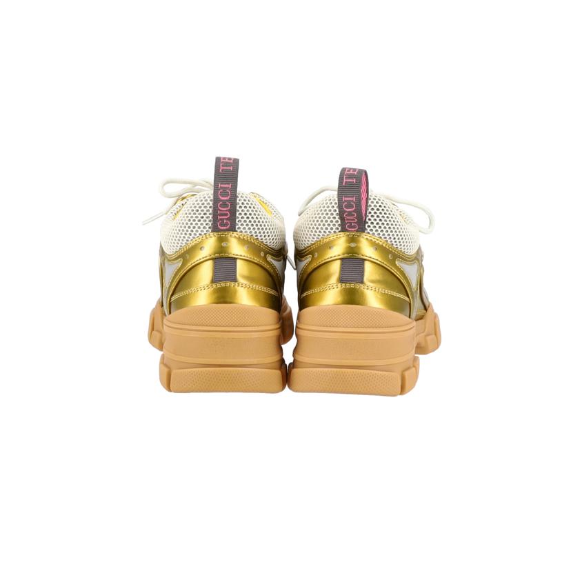 GUCCI/25 グッチ/◇フラッシュトレックスニーカー/ゴールド//サイス************/SAランク/75