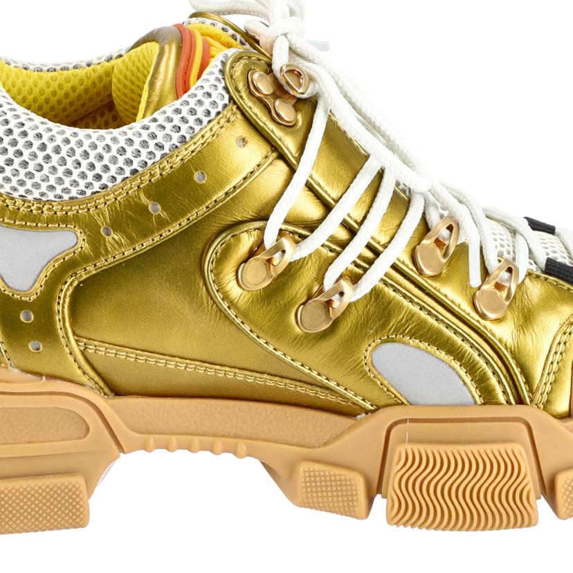 GUCCI/25 グッチ/◇フラッシュトレックスニーカー/ゴールド//サイス************/SAランク/75