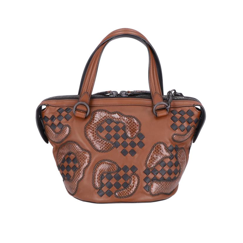 BOTTEGA VENETA ボッテガヴェネタ/イントレチャート×パイソン2wayバッグ//B07*******/ABランク/77