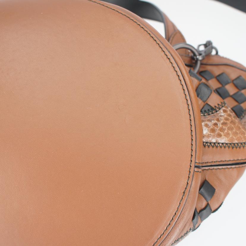 BOTTEGA VENETA ボッテガヴェネタ/イントレチャート×パイソン2wayバッグ//B07*******/ABランク/77