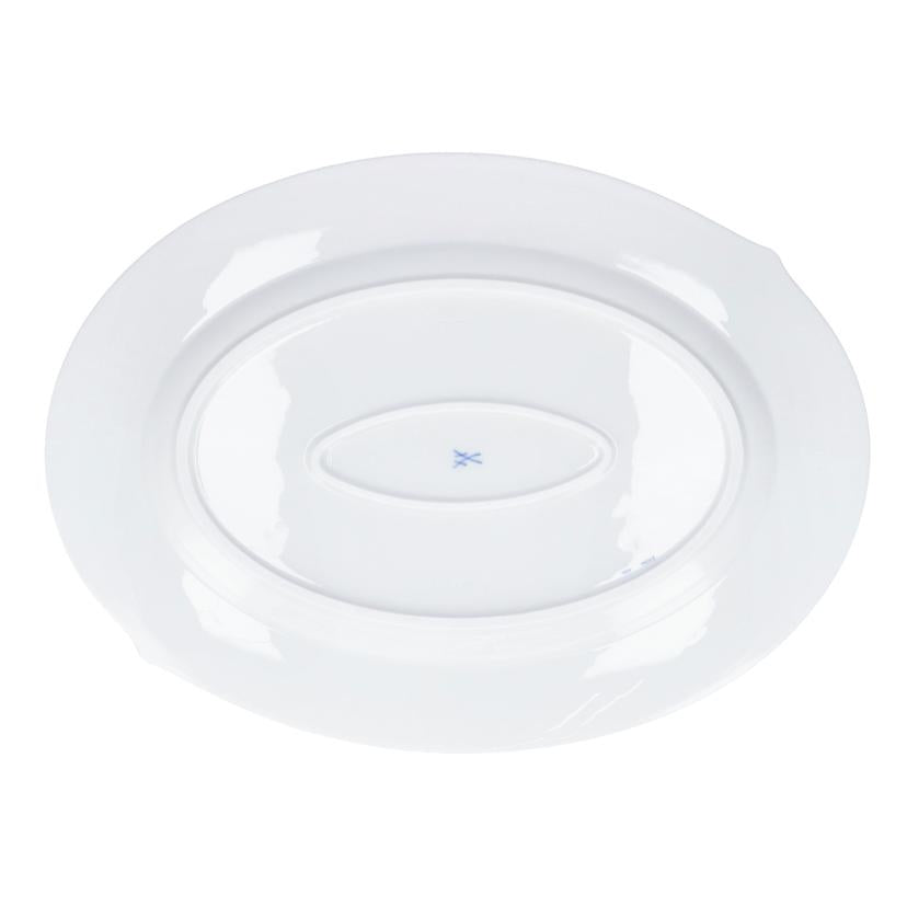 Meissen マイセン /オーバル プラタープレート 35cm/青い花//28307/Aランク/78