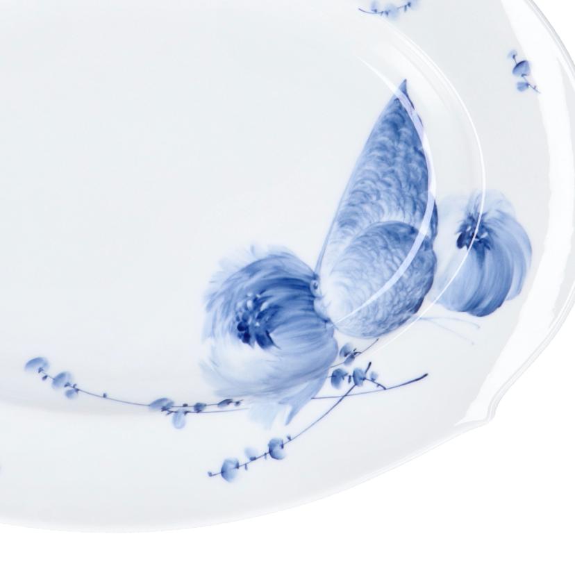 Meissen マイセン /オーバル プラタープレート 35cm/青い花//28307/Aランク/78