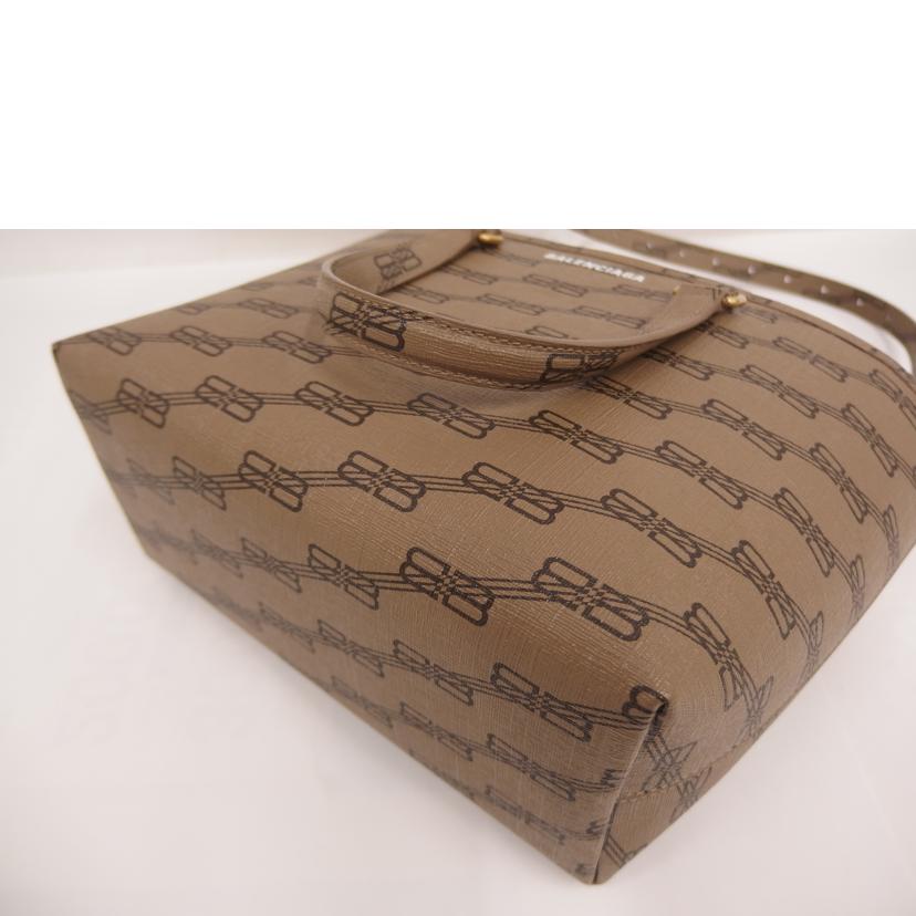 BALENCIAGA バレンシアガ/ BBモノグラム/2Wayトート/ベージュ//Aランク/82