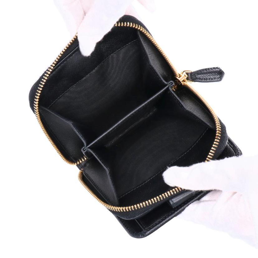 PRADA プラダ/サフィアーノ コンパクトジップ財布/1ML522//ABランク/70