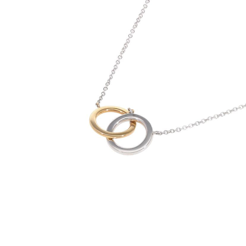 TIFFANY&Co. ティファニー/AU750インターロッキングサークルダイヤネックレス//Aランク/18