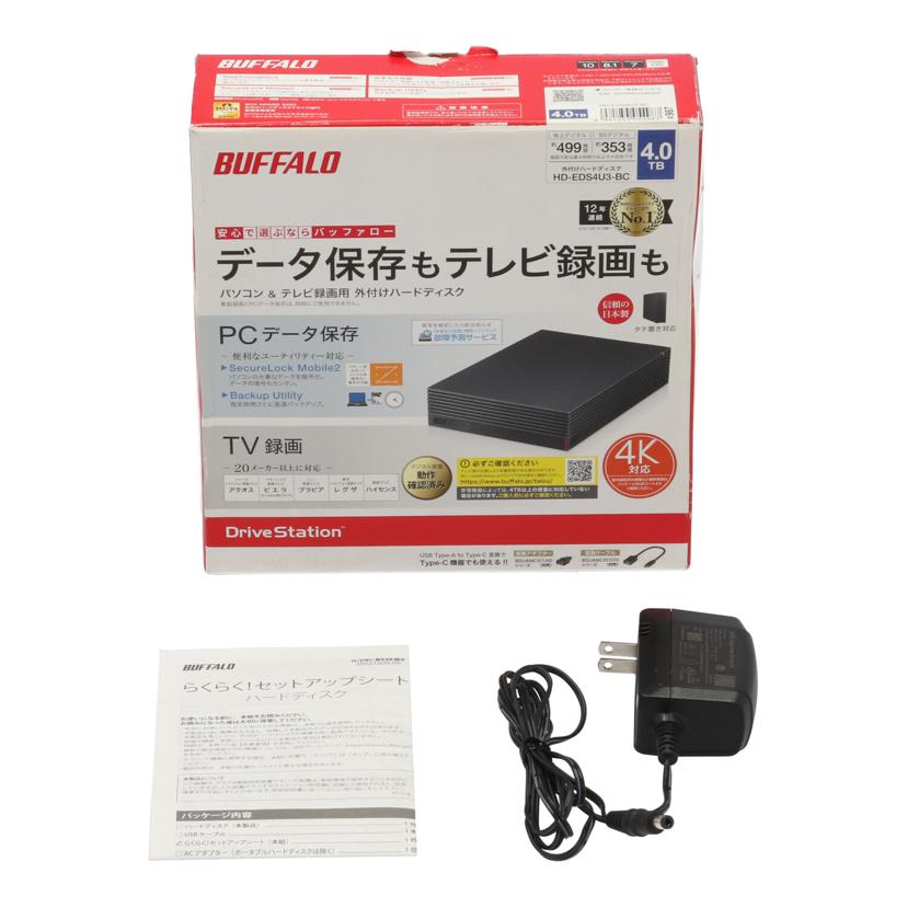 BUFFALO バッファロー/外付けHDD 4TB/HD-EDS4U3-BC//10549802448384/Bランク/67