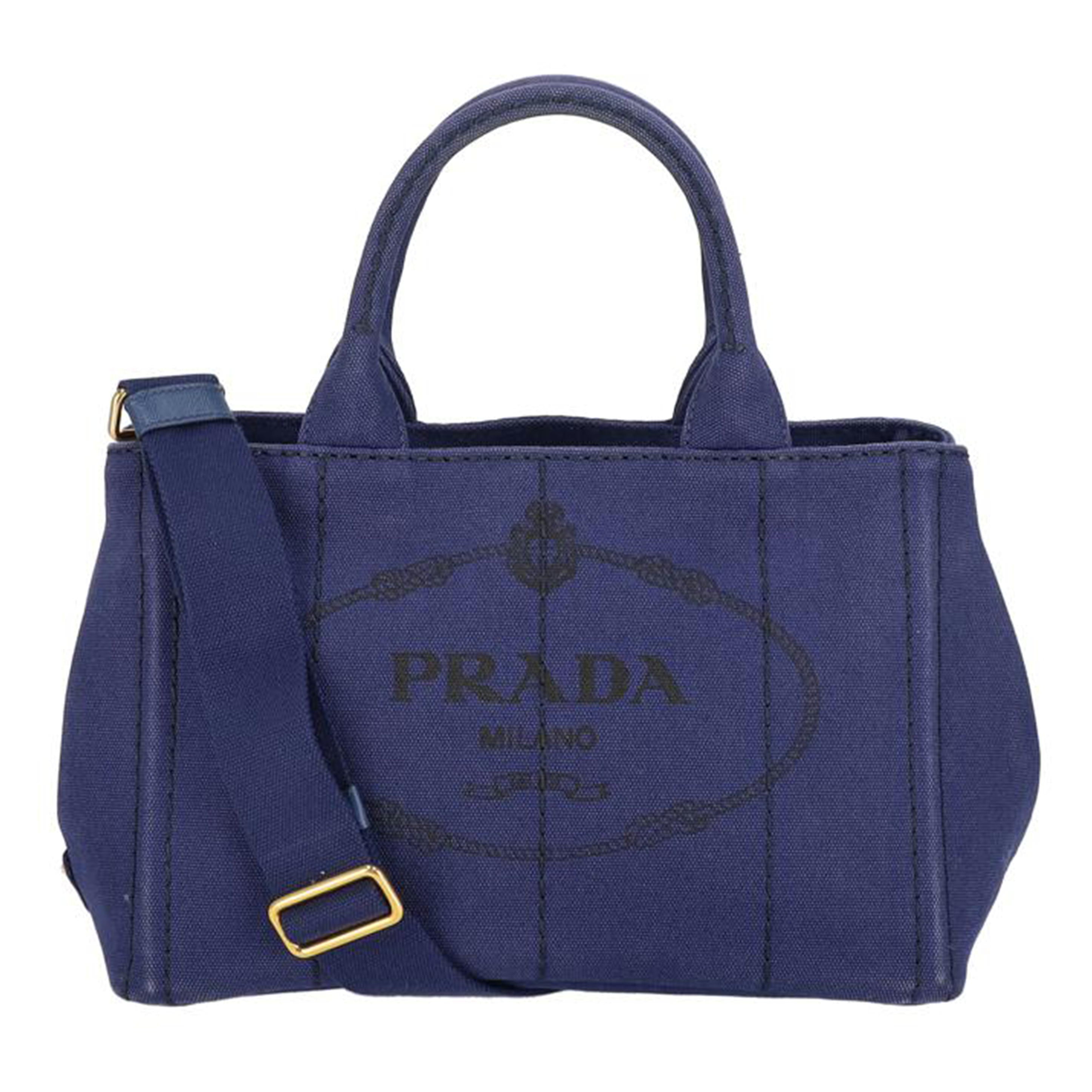 PRADA プラダ ネイビー 2way バッグ