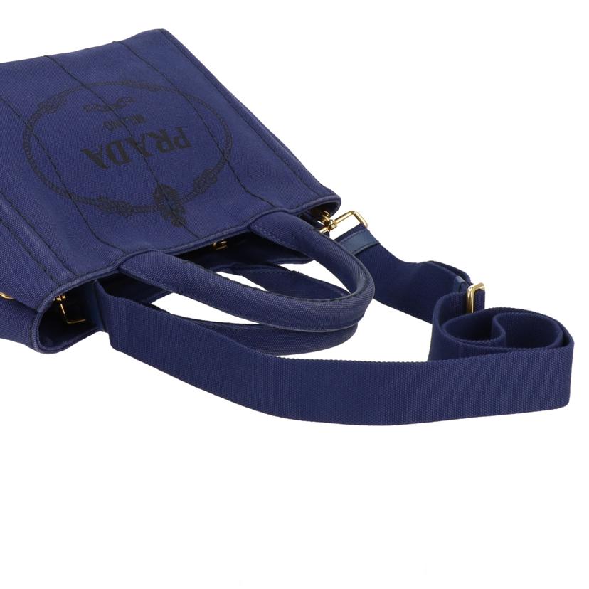 PRADA プラダ/ミニカナパ/2WAYショルダーバッグ/ネイビー/1BG439//158/Aランク/18