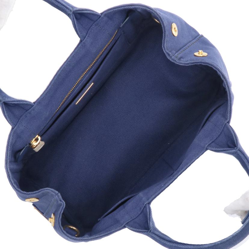 PRADA プラダ/ミニカナパ/2WAYショルダーバッグ/ネイビー/1BG439//158/Aランク/18