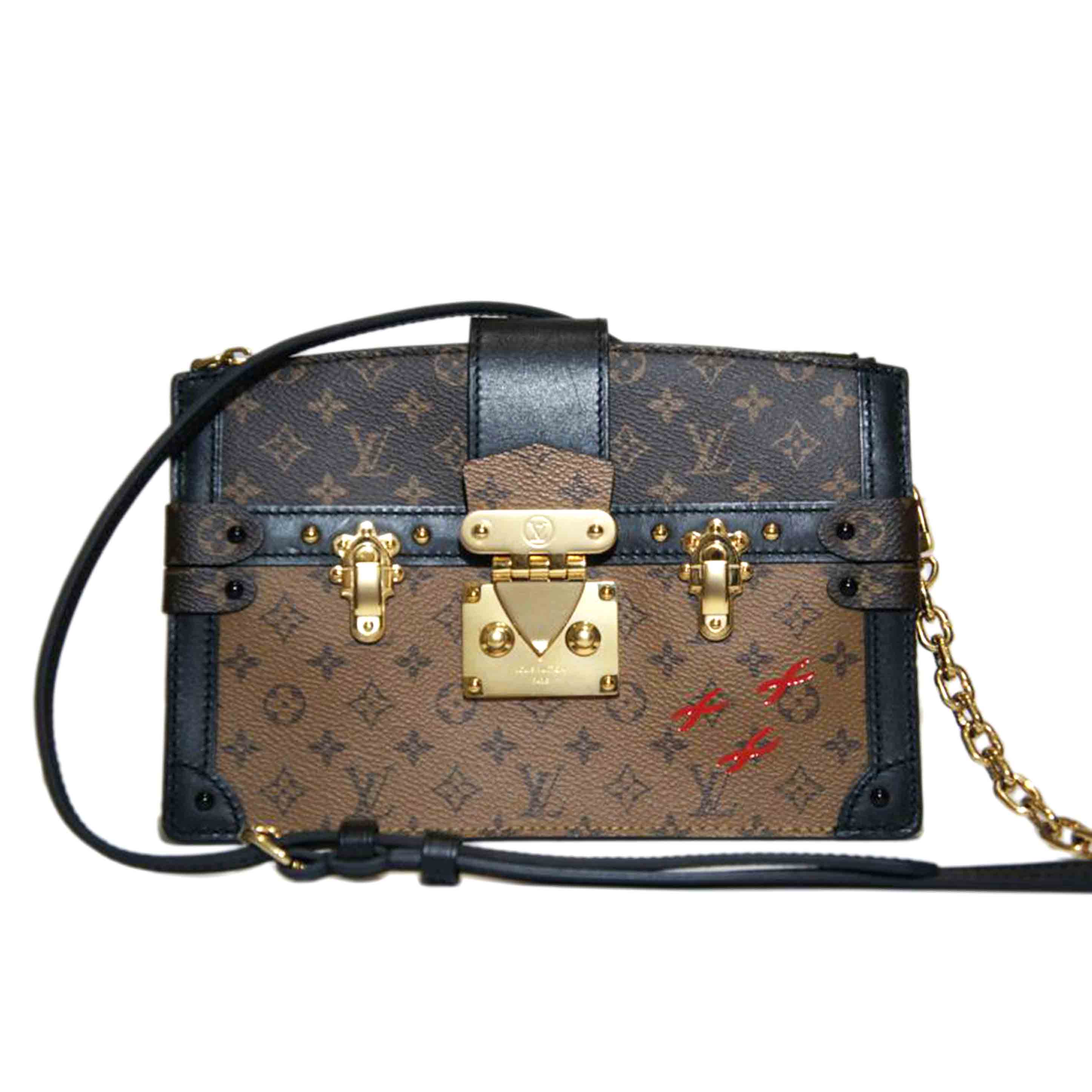 LOUIS VUITTON ルイ・ヴィトン/トランククラッチ/モノグラムリバース/M43596//FL0***/Aランク/94