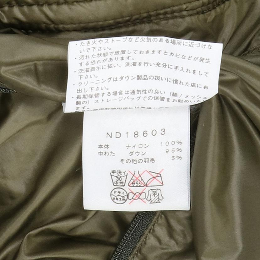 THE NORTH FACE ノースフェイス/ダウンジャケット/カーキ/ND18603//Bランク/18