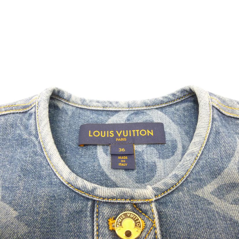 LV ルイヴィトン/◇ノーカラーロゴモノグラムデニムジャケット/36サイズ/RW211W ZPY FKJA06//Bランク/88