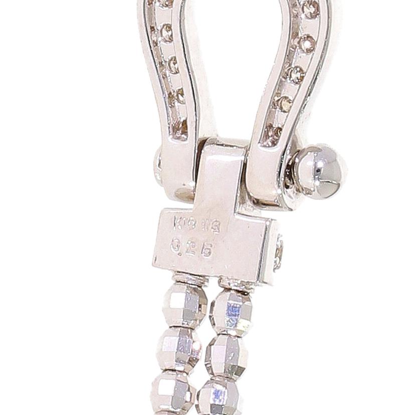/◎K18WGダイヤブレスレット0.25ct//Aランク/59