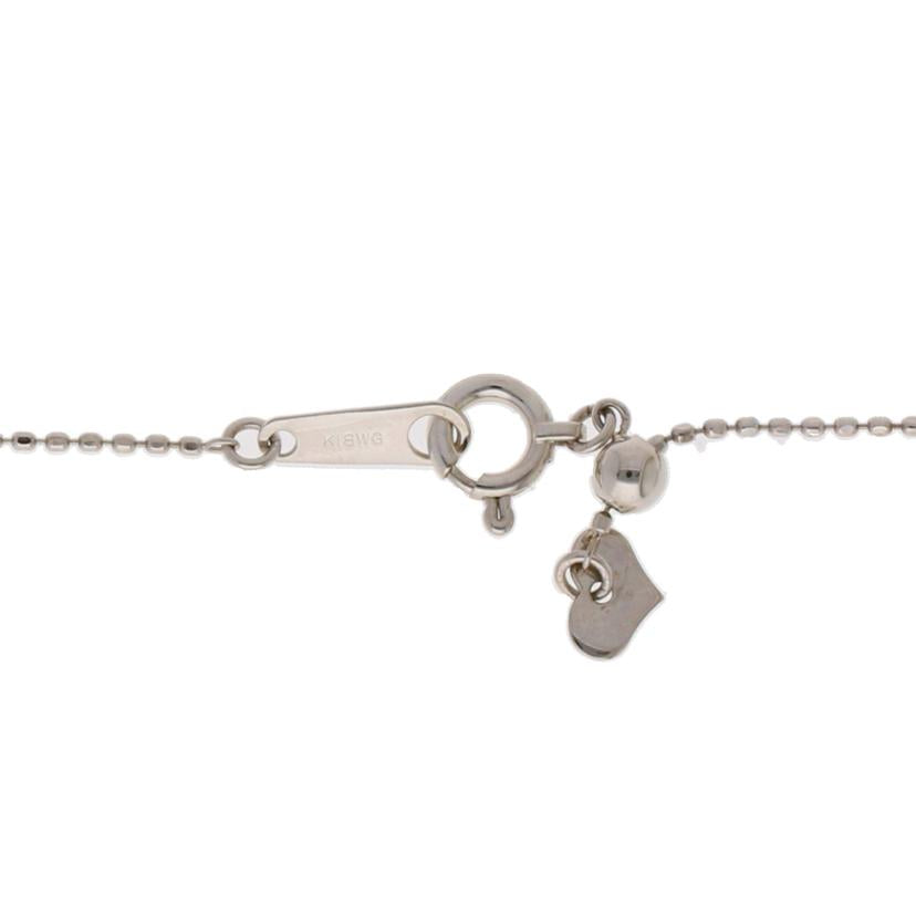 / K18WGダイヤネックレス0.22ct //Aランク/71