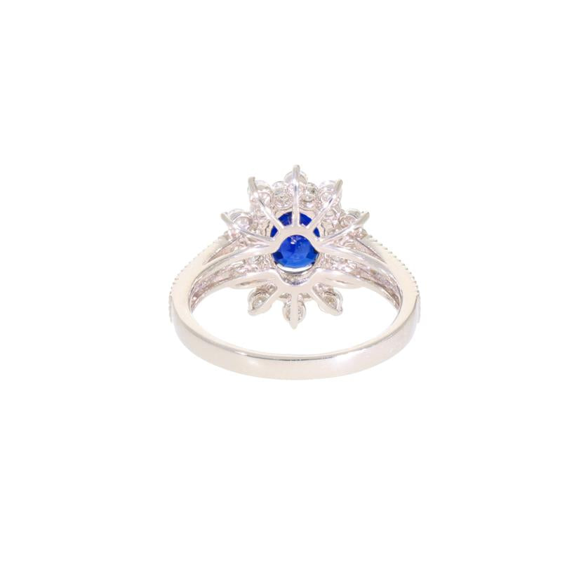 /◎ Pt950サファイアダイヤリング1.421/D0.87ct //ABランク/59