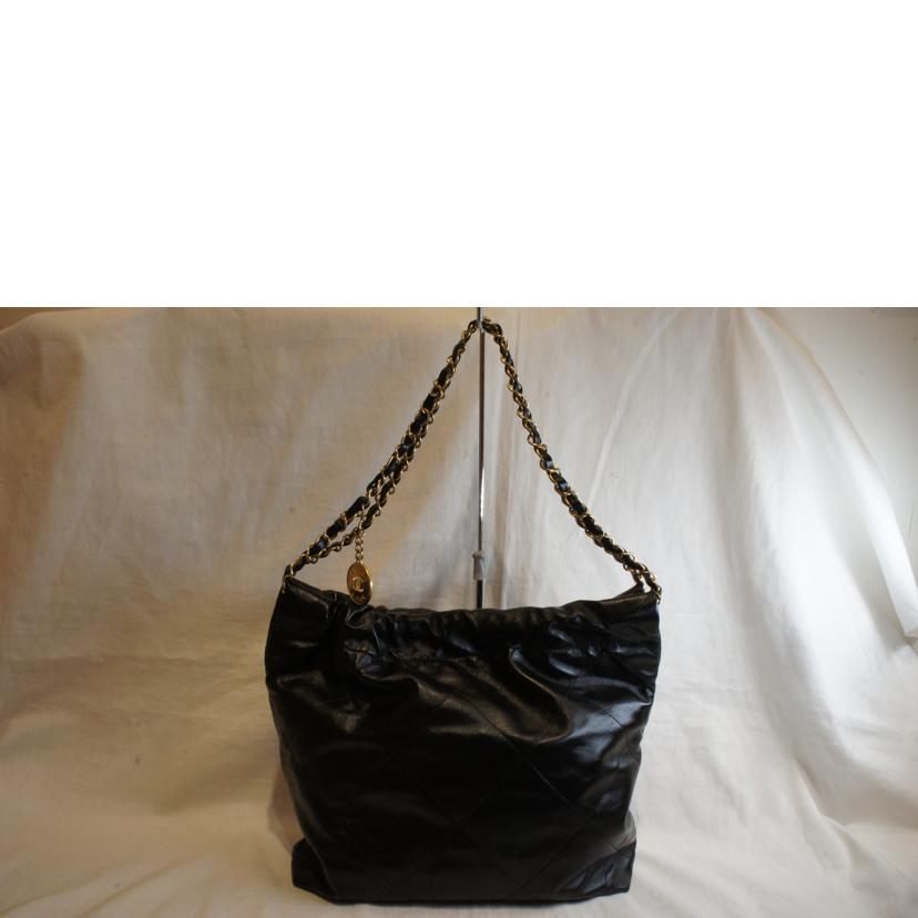 CHANEL シャネル/シャネル22/ブラックカーフチェーンバッグブラック/AS32610//J19*****/Aランク/92