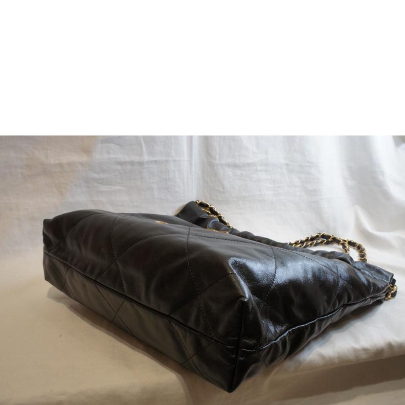 CHANEL シャネル/シャネル22/ブラックカーフチェーンバッグブラック/AS32610//J19*****/Aランク/92