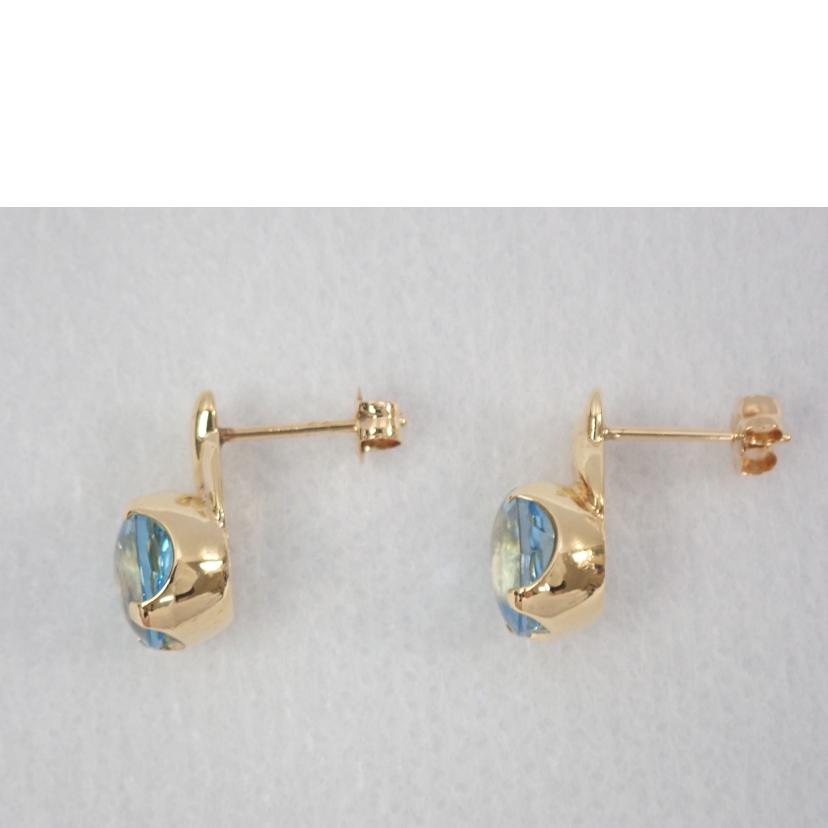 k18ブルトパ/K18Bトパーズピアス/2,0g//ABランク/62