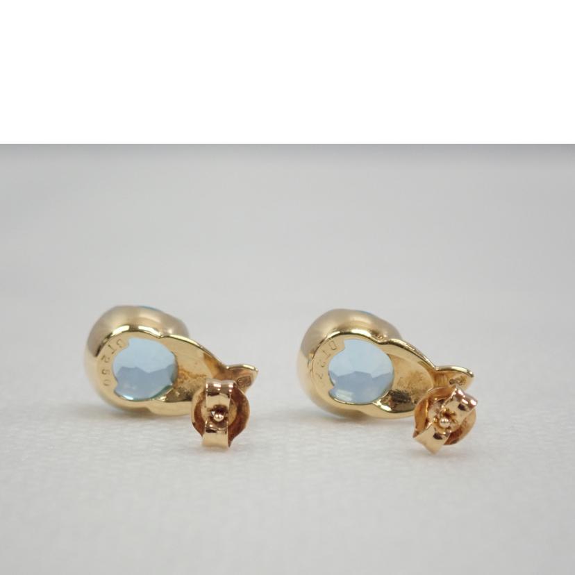 k18ブルトパ/K18Bトパーズピアス/2,0g//ABランク/62