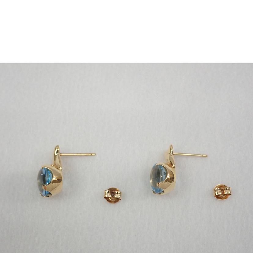 k18ブルトパ/K18Bトパーズピアス/2,0g//ABランク/62