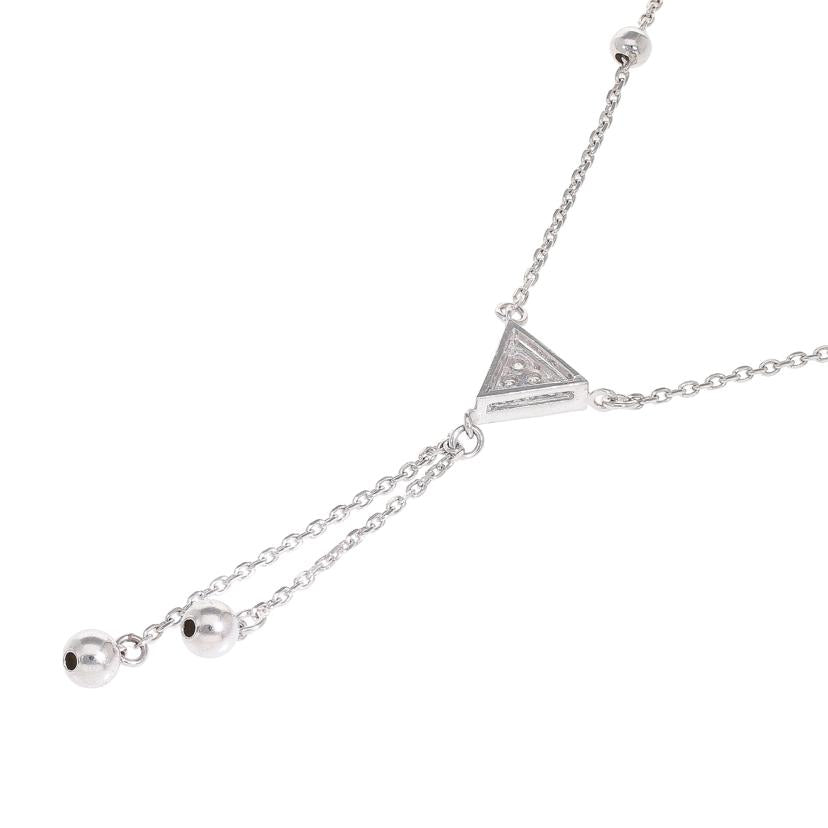 Pt850/900ダイヤネックレス0.12ct//Aランク/65