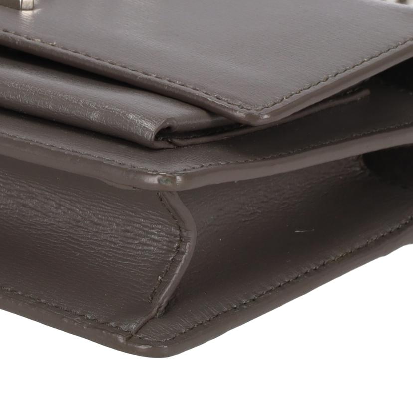 SAINT LAURENT サンローラン/サンセット/チェーンウォレット/グレー/452157//091*/Aランク/18