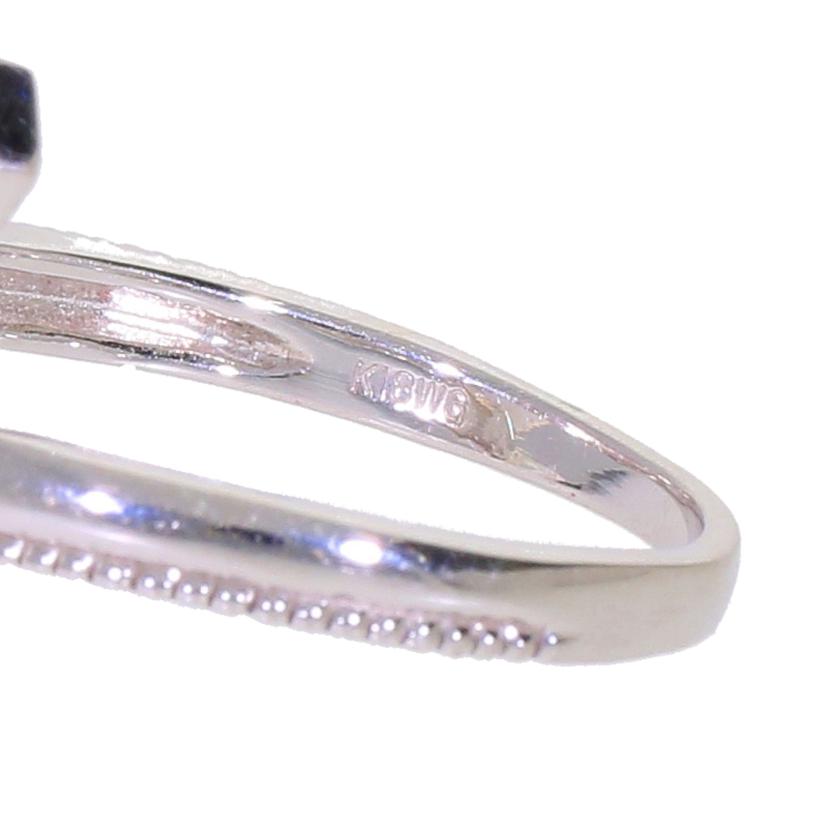 K18WGパールダイヤリング0.20ct//Aランク/69
