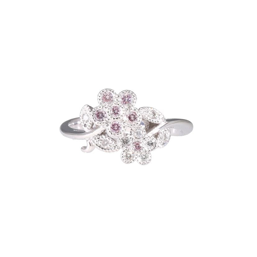 K18WGダイヤリング0.17/0.11ct//Aランク/64