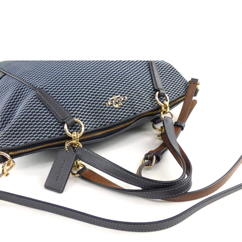 COACH コーチ/エクスプローデット/2WAYハンド/ネイビー/F27576//K17**/Aランク/64