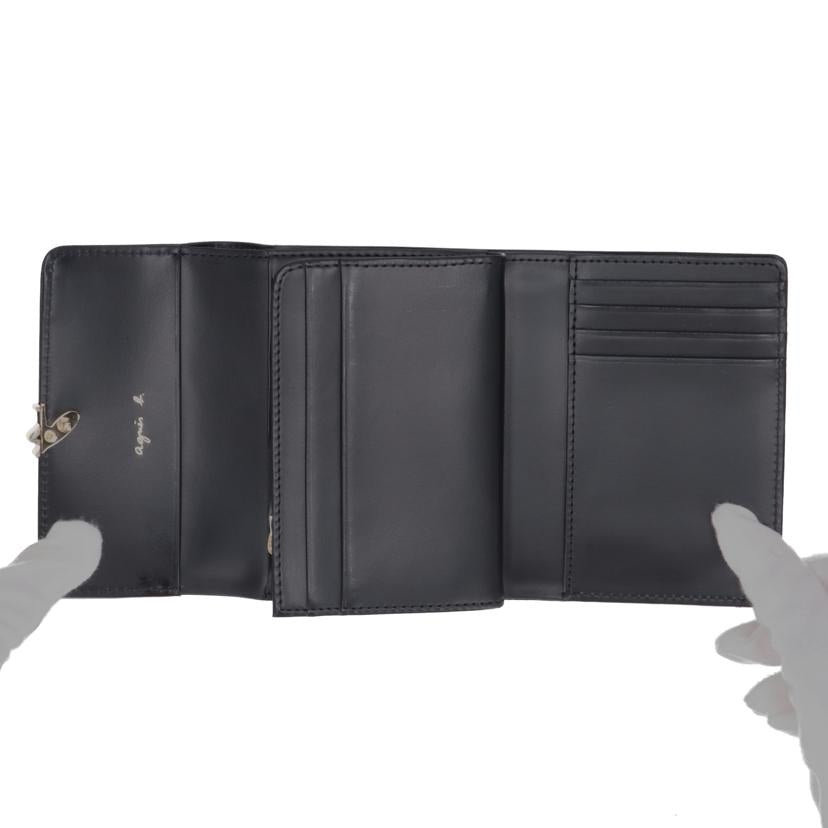 agnes b. アニエスベー/ミニウォレット/3つ折り/IW03C-01//Sランク/05