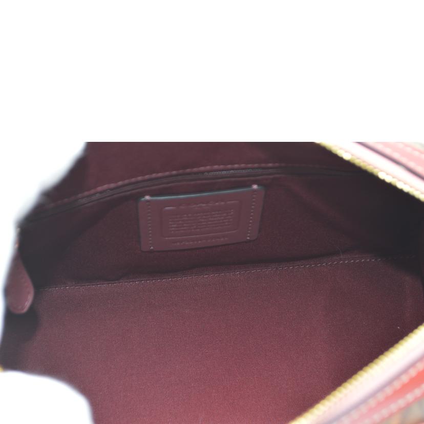 COACH コーチ/シグネチャーローアンキトゥンプリント2wayレザーハンド/CC425//F22**/Aランク/89