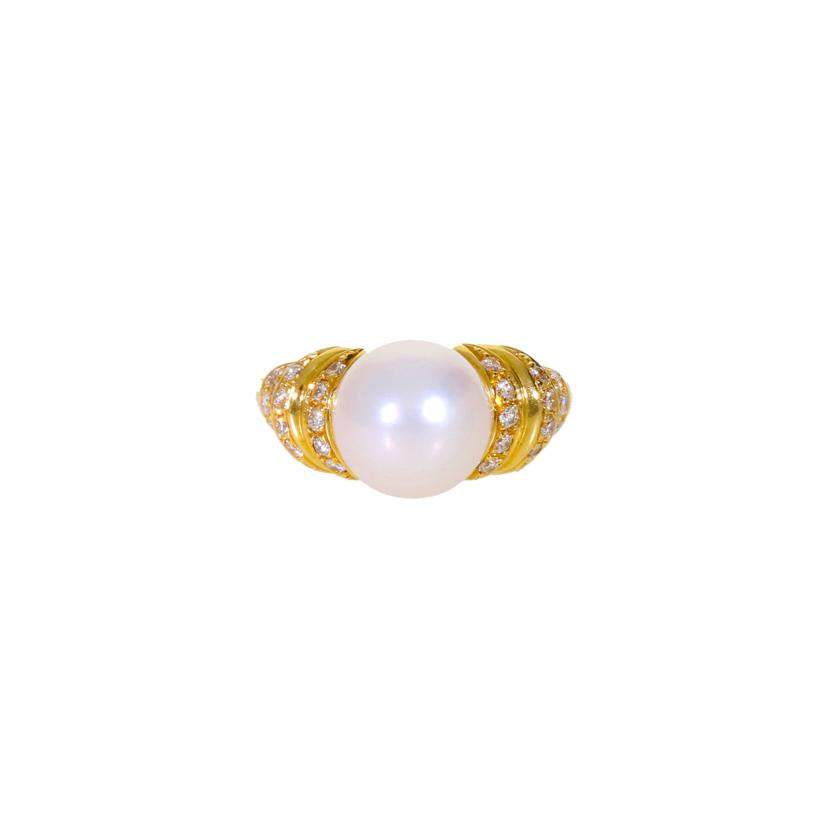 K18パールダイヤリング0.47ct//Aランク/69