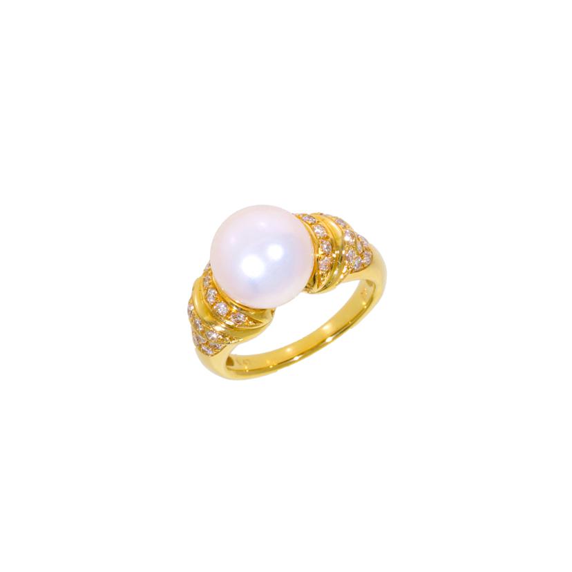 K18パールダイヤリング0.47ct//Aランク/69