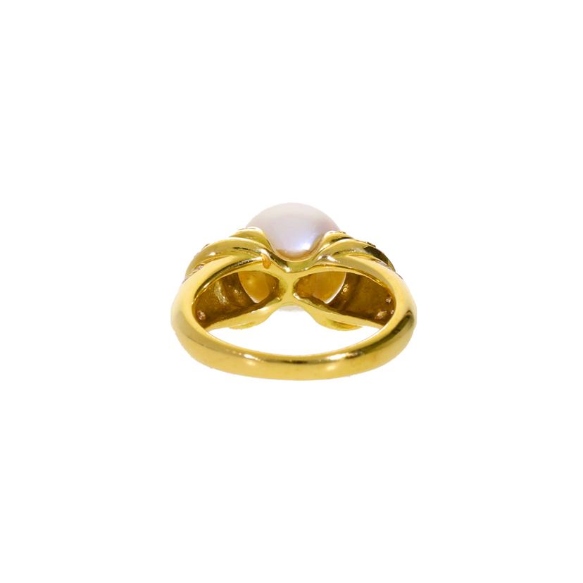 K18パールダイヤリング0.47ct//Aランク/69