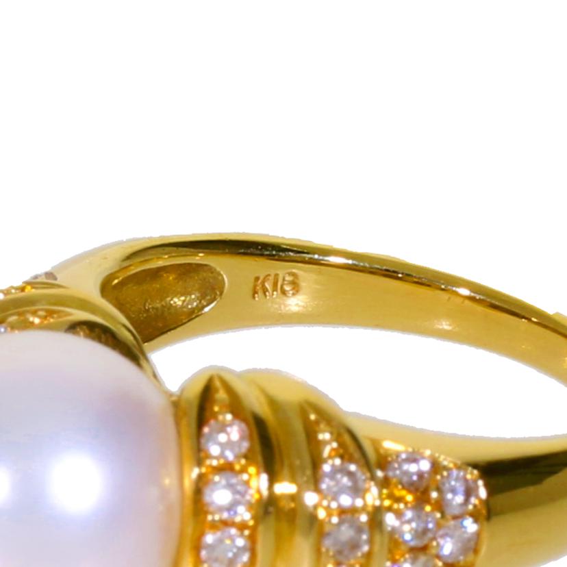 K18パールダイヤリング0.47ct//Aランク/69